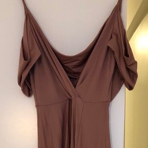 ASOS pink blush long dress